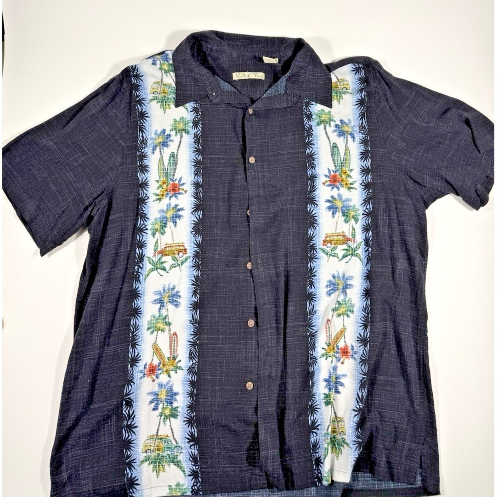 Batik Bay Hawaiian Shirt Men's XL Rayon Tropical Button-Up Short Sleeve